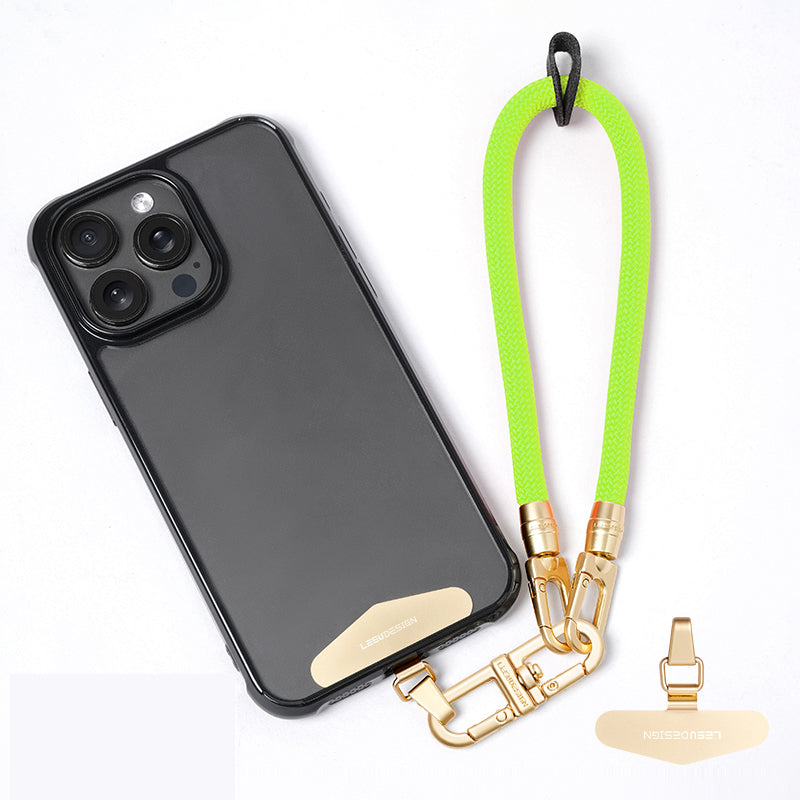 LEEU DESIGN 30cm Smartphone Strap Cell Phone Polyester Lanyard with Metal Tether Tab LEEU DESIGN 30cm Smartphone Strap Cell Phone Polyester Lanyard with Metal Tether Tab